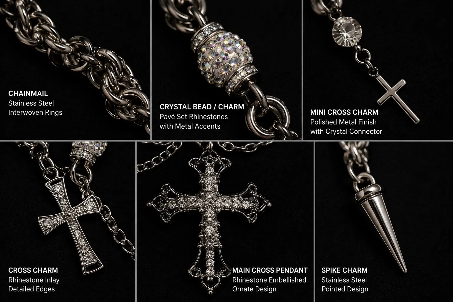 Cathedral Relic Layered Chainmail Necklace - Image 3