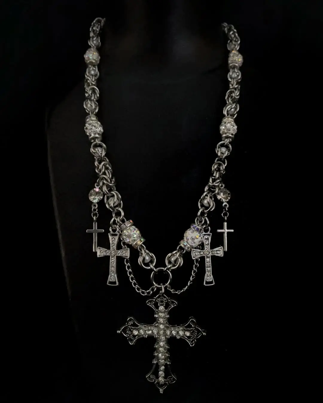 Cathedral Relic Layered Chainmail Necklace