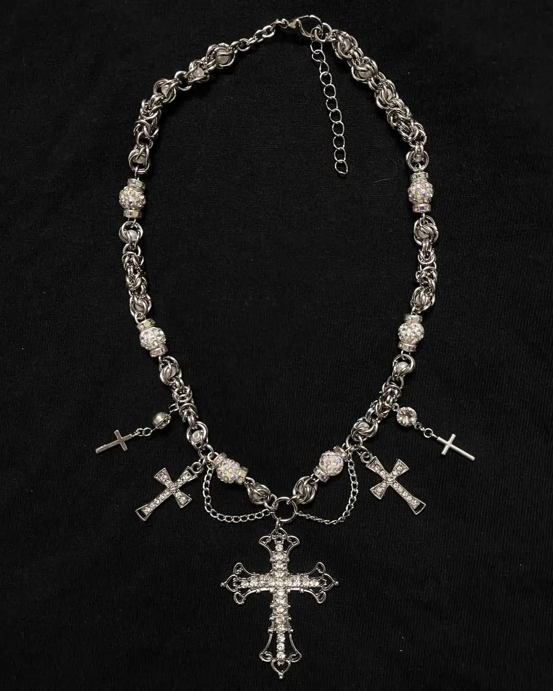 Cathedral Relic Layered Chainmail Necklace - Image 4