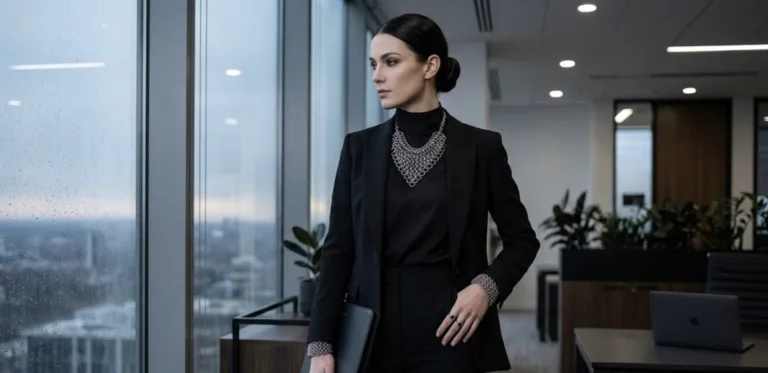 How to Style Corporate Goth with Chainmail Jewelry