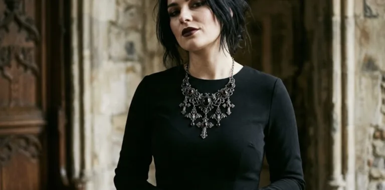 How to Wear a Gothic Necklace with a Plain Black Dress Without Looking Overdone