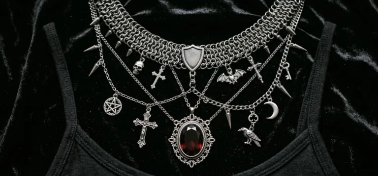 How to Layer Gothic Necklaces: Chainmail, Pendants and Dark Statement Pieces
