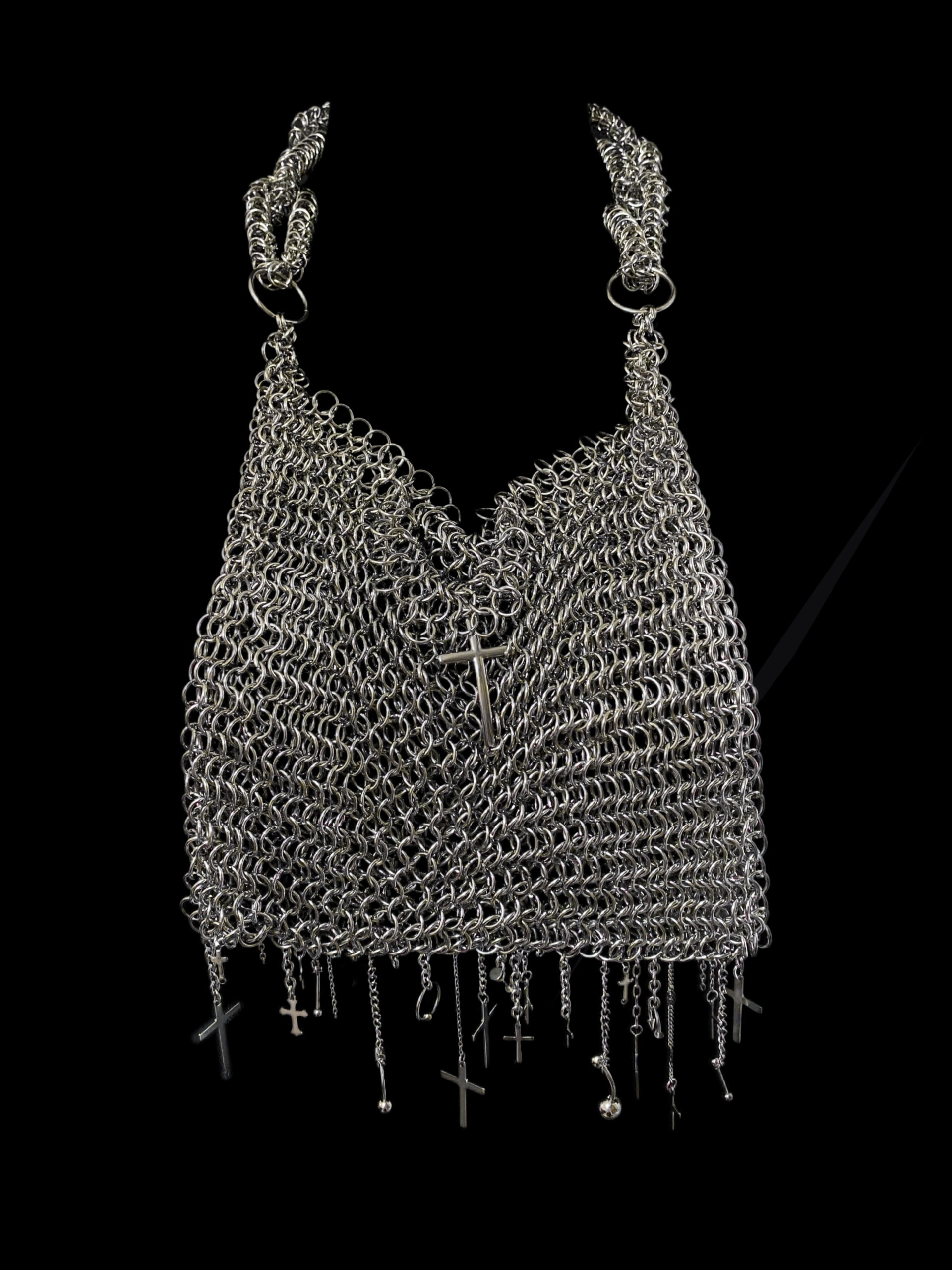 Cathedral Fringe Chainmail Shoulder Bag - Image 4