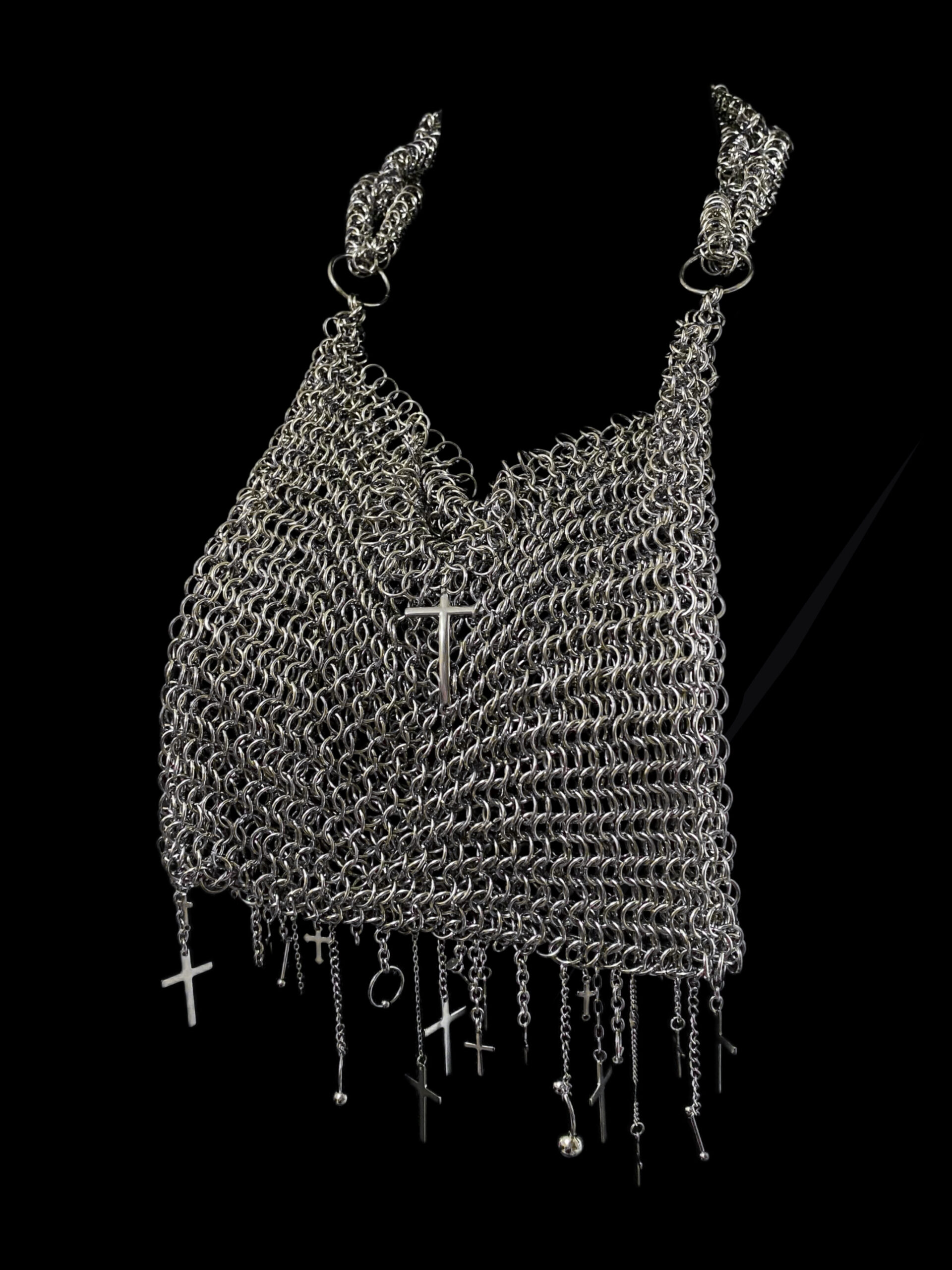 Cathedral Fringe Chainmail Shoulder Bag - Image 5