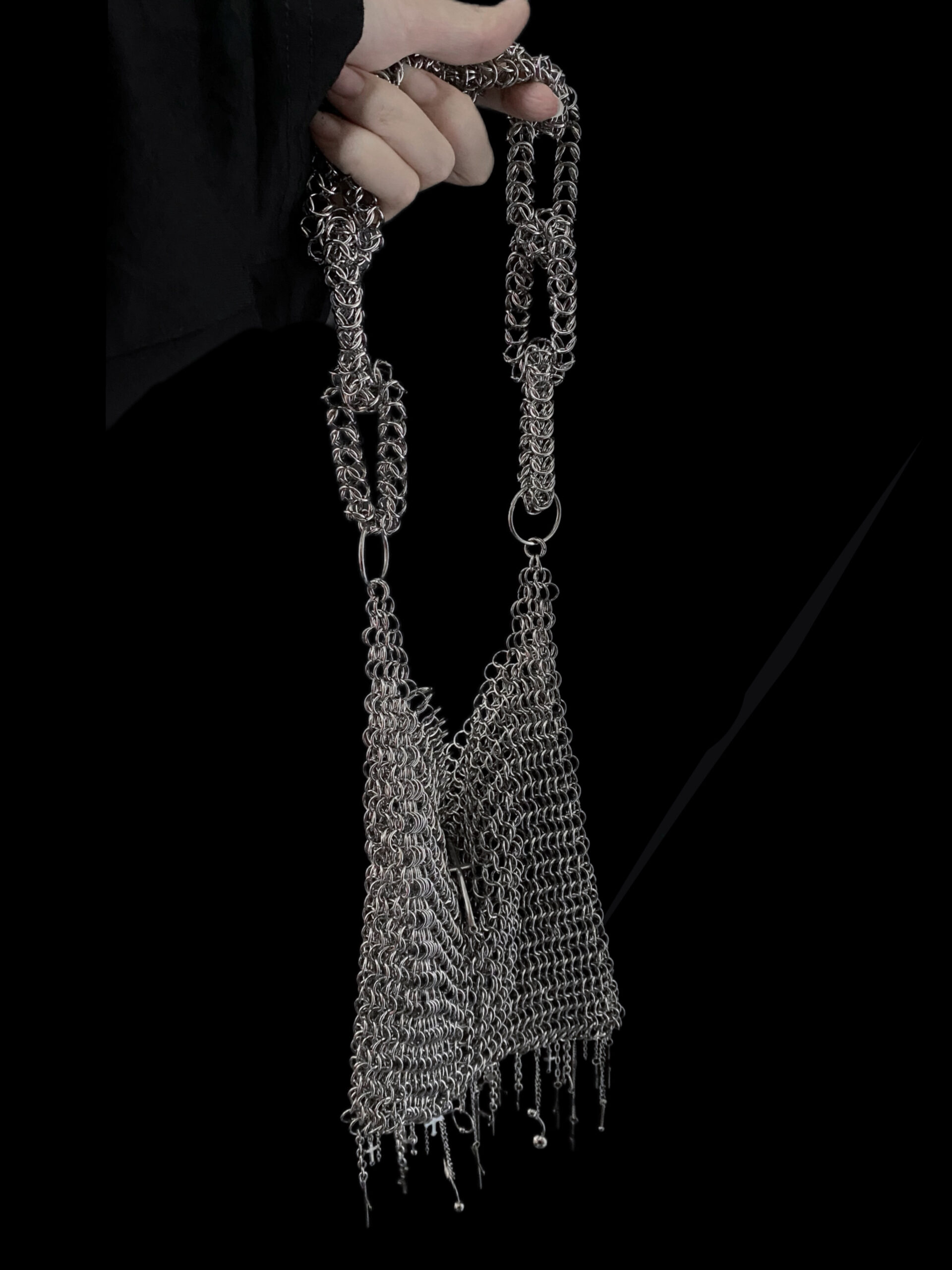 Cathedral Fringe Chainmail Shoulder Bag - Image 3