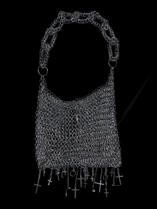 Cathedral Fringe Chainmail Shoulder Bag