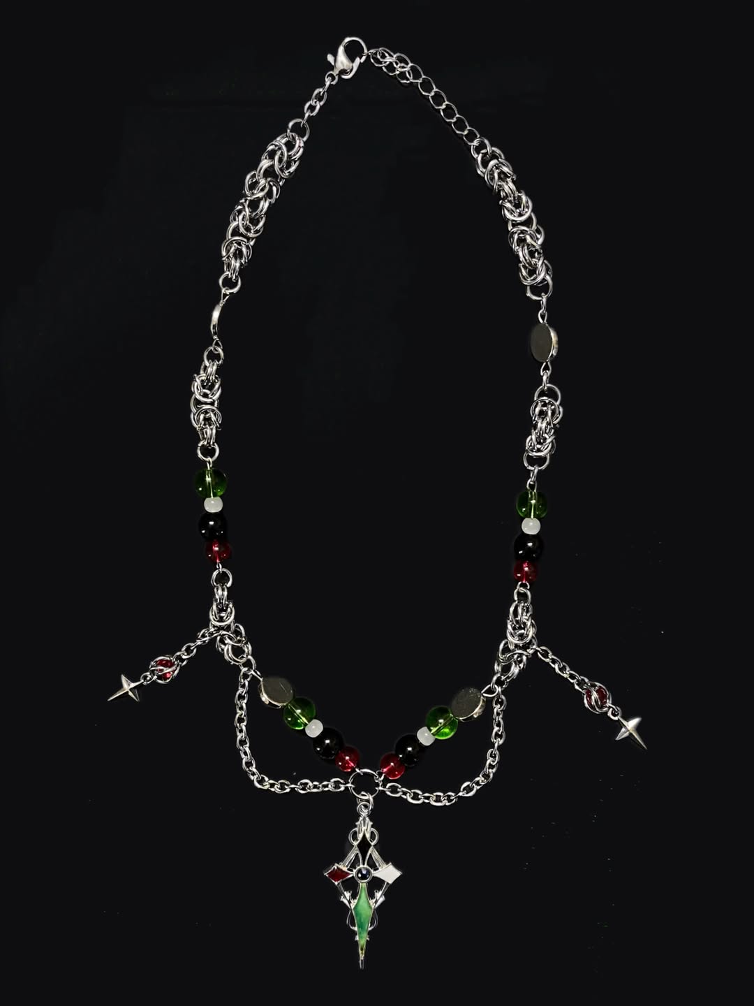 Melon Thorn Chainmail Necklace - Image 4
