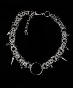 Alternative view of OATH Spike O-Ring Chain Choker