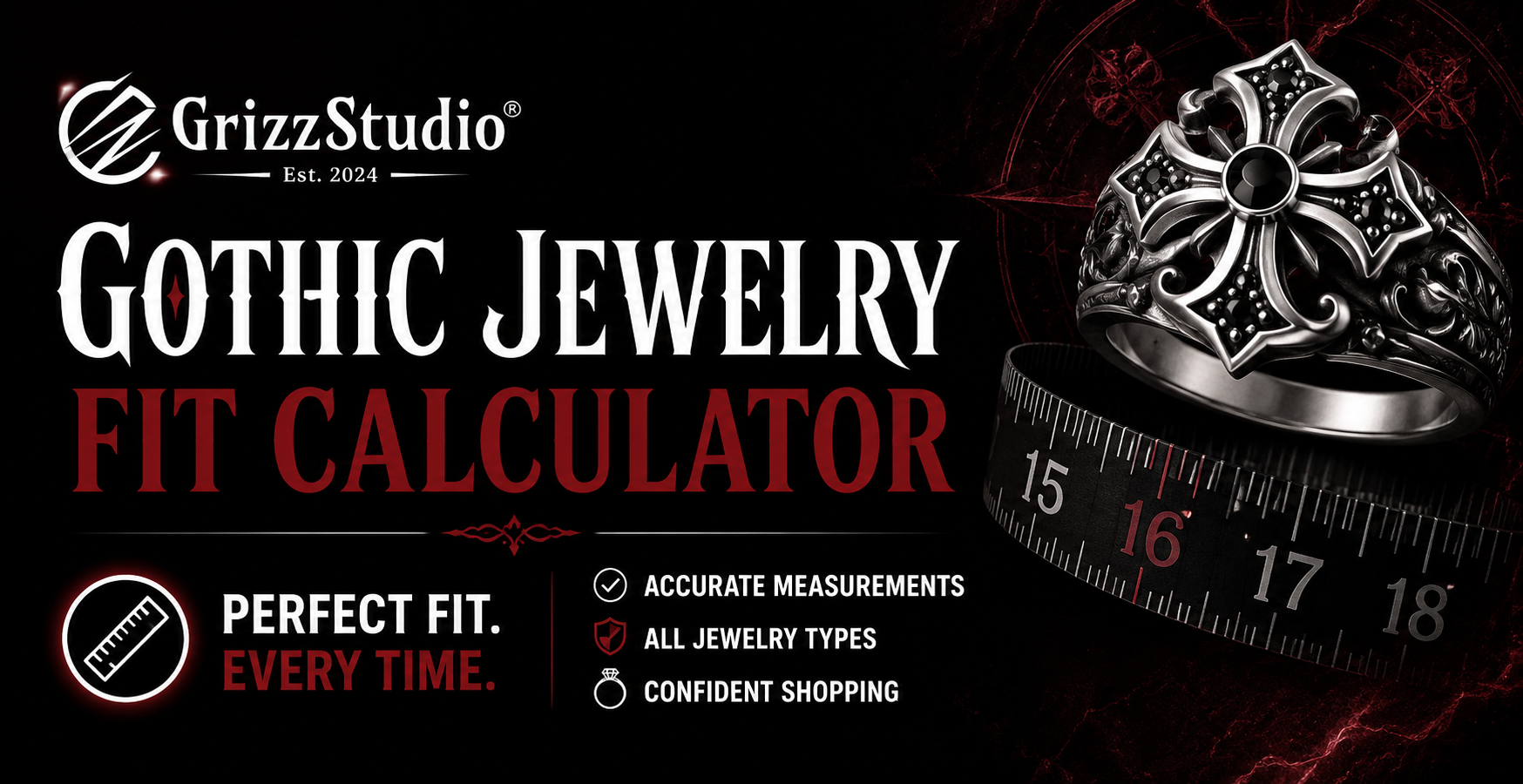 Gothic Jewelry Fit Calculator