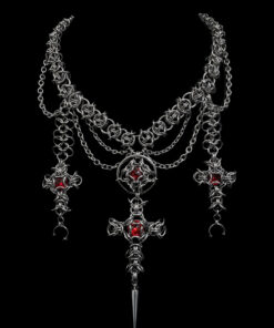 Crimson Reliquary Chainmail Necklace - Image 4