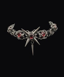 Crimson Thorn Star Choker