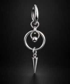 O Ring Dagger Earring