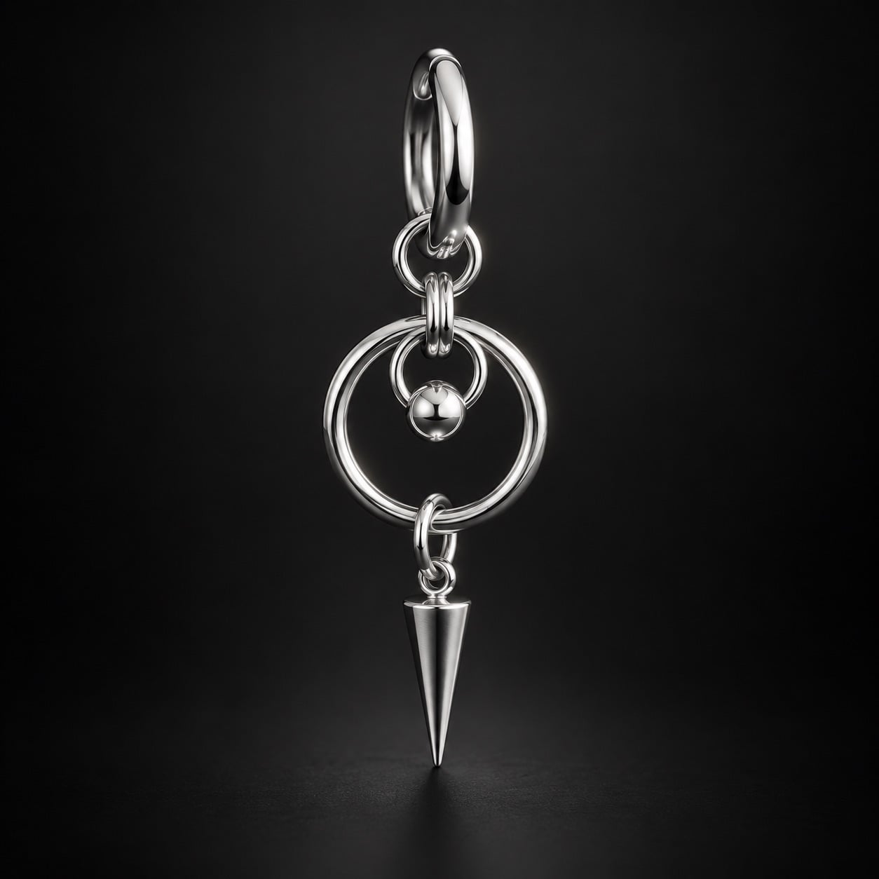 O Ring Dagger Earring