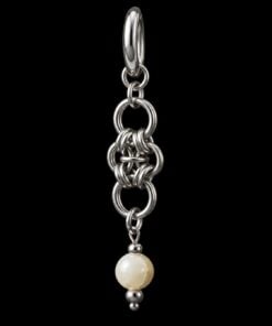 Pearl Chain Drop Earrings